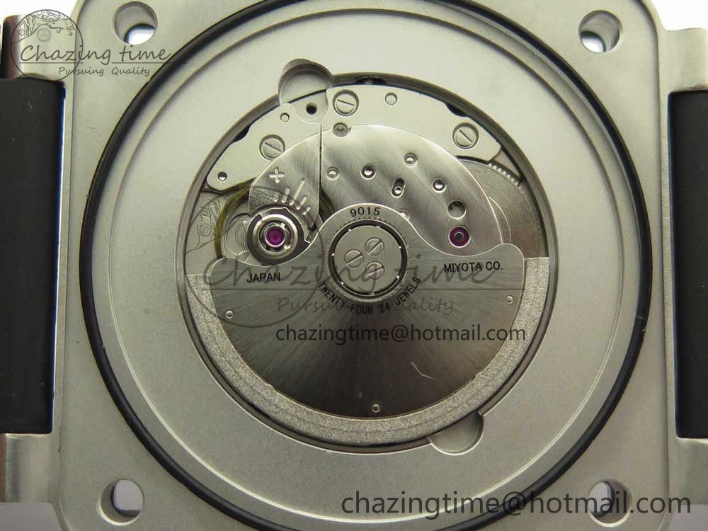 BR 03-92 Steel 1:1 Best Edition Black Apes Dial on Black Rubber Strap MIYOTA 9015 V3