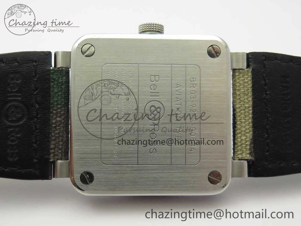 BR 03-92 Steel 1:1 Best Edition Camouflage Apes Dial on Camouflage Nylon Strap MIYOTA 9015 V3