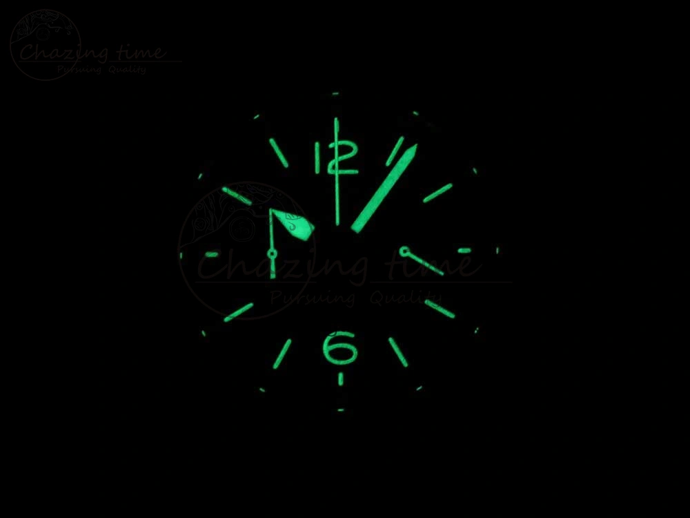 BR 03-94 Chrono PVD Black Dial Yellow Markers on Brown Leather Strap A7750 (Free Nylon Strap)
