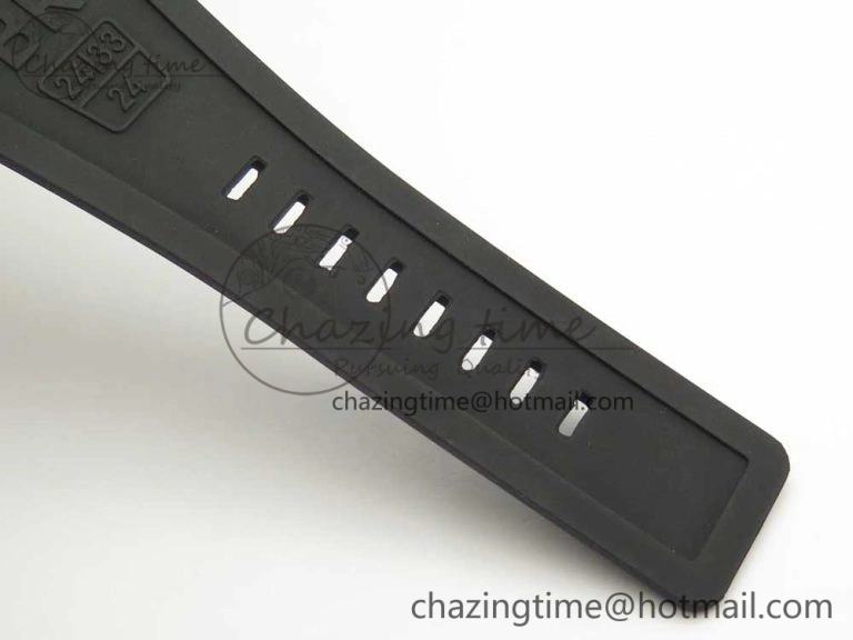BR 03-94 Chrono PVD Brown Dial Black Markers on Black Rubber Strap A7750 (Free Nylon Strap)