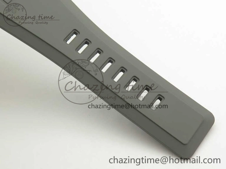 BR 03-94 Chrono PVD Gray Dial Black Markers on Gray Rubber Strap A7750 (Free Nylon Strap)
