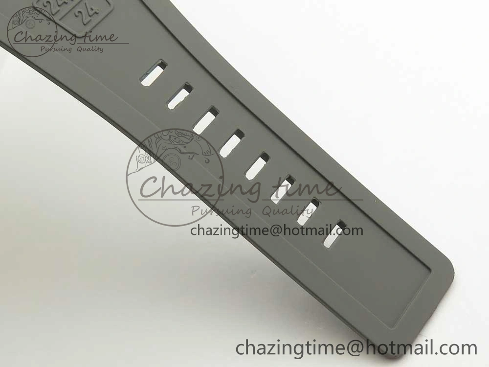 BR 03-94 Chrono PVD Gray Dial Black Markers on Gray Rubber Strap A7750 (Free Nylon Strap)