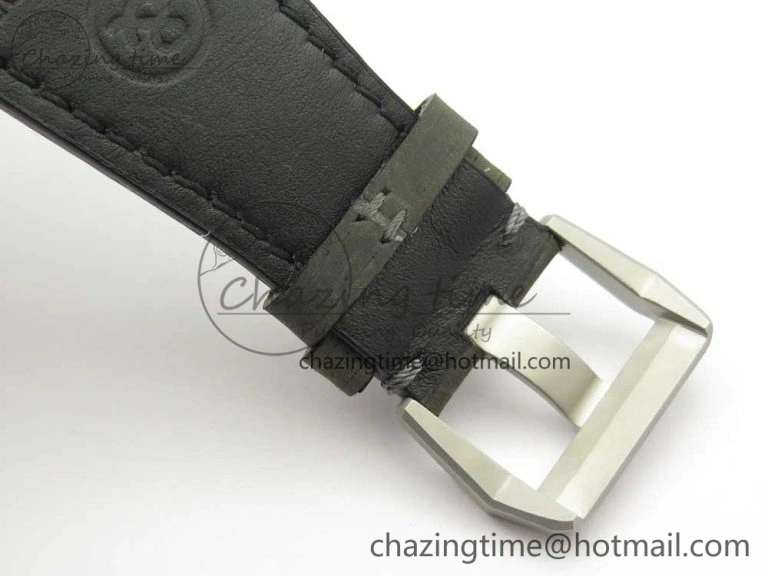 BR 03-94 Horolum Chrono Satin-polished Steel Gray Dial on Gray Leather Strap A7750 (Free Nylon Strap)