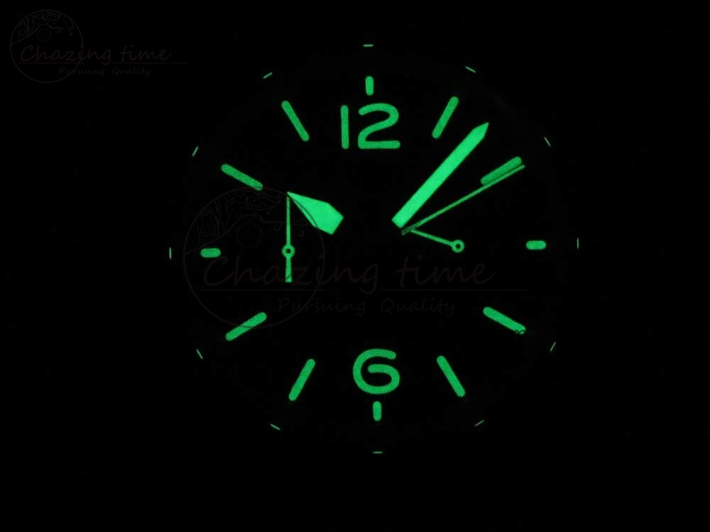 BR 03-94 Horolum Chrono Satin-polished Steel Gray Dial on Gray Leather Strap A7750 (Free Nylon Strap)
