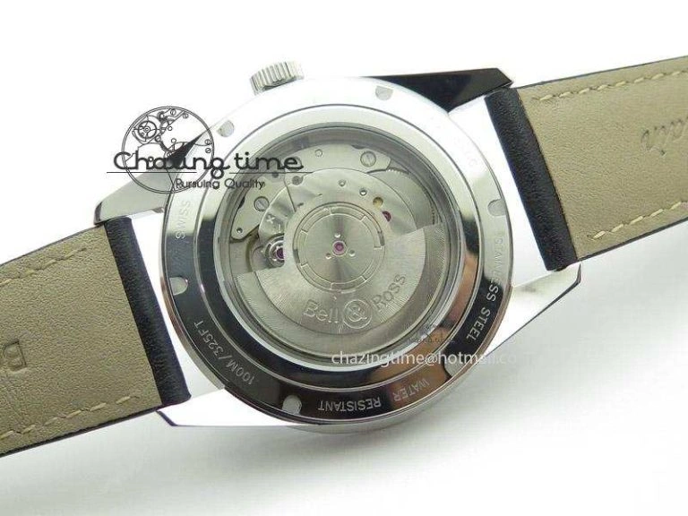 BR 123 Sport Heritage Best Edition On Black Leather Strap Miyota9015