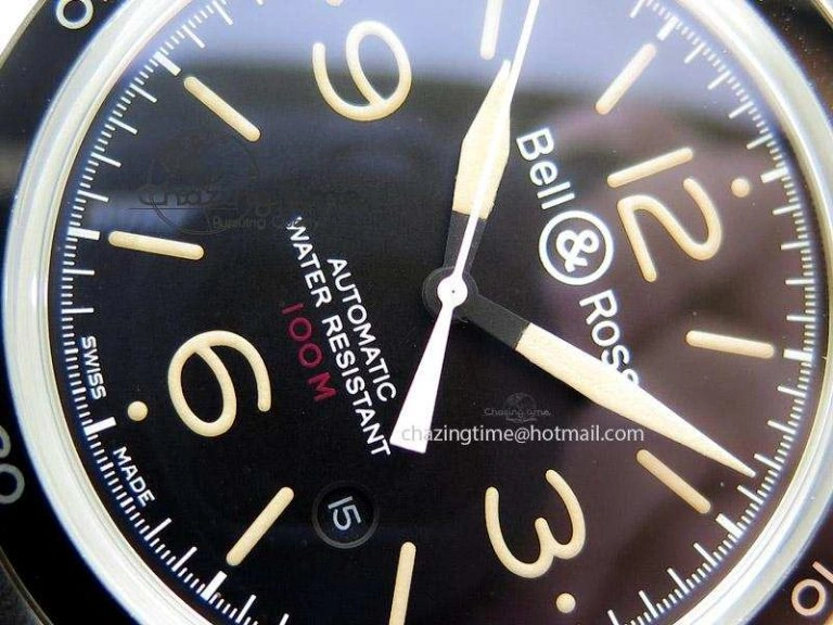 BR 123 Sport Heritage Best Edition On Black Leather Strap Miyota9015