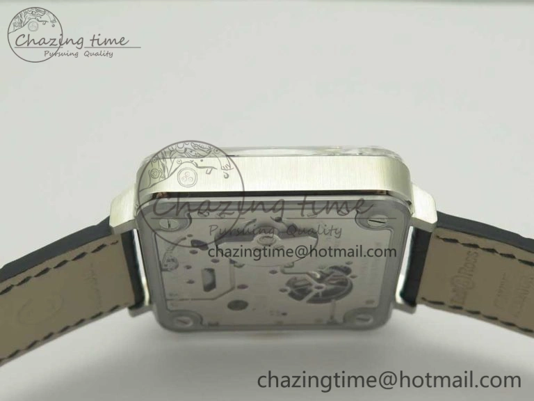 BR-X2 Sapphire Tourbillon BBR Best Edition Steel Dial on Gray Leather Strap