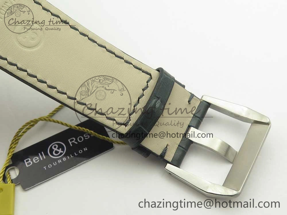 BR-X2 Sapphire Tourbillon BBR Best Edition Steel Dial on Gray Leather Strap