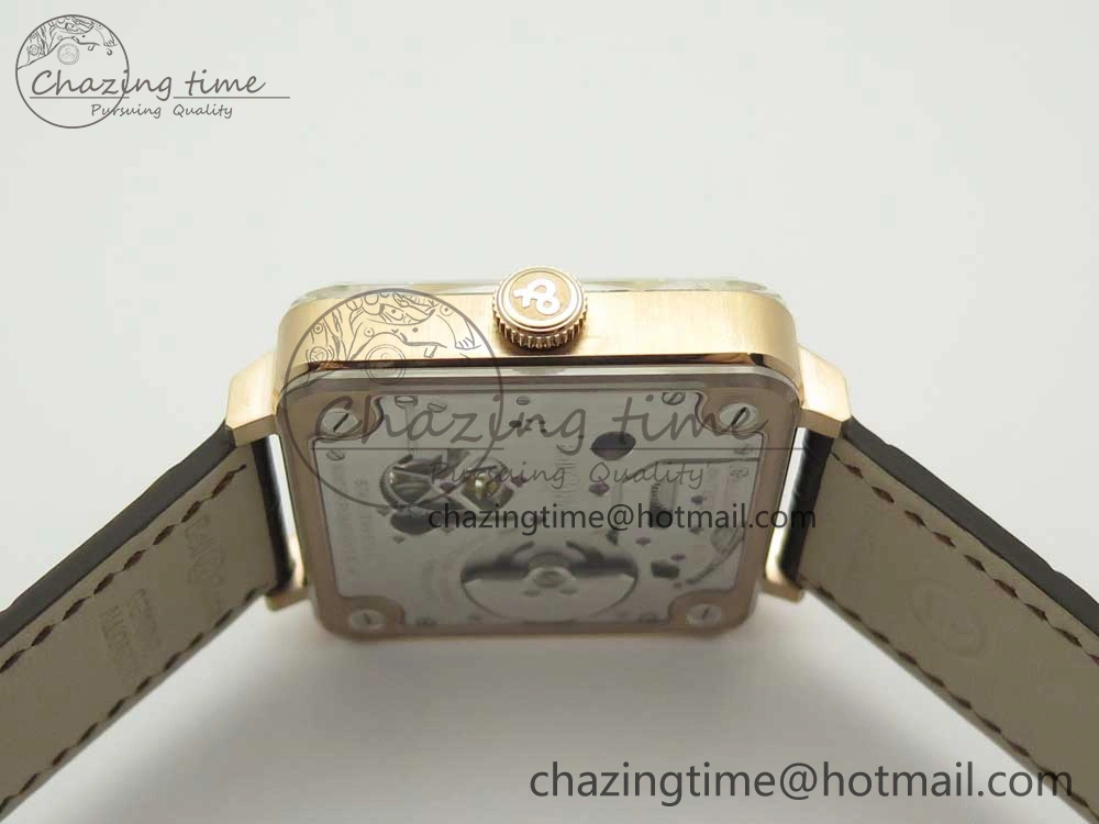 BR-X2 Sapphire Tourbillon RG BBR Best Edition Steel Dial on Brown Leather Strap V2