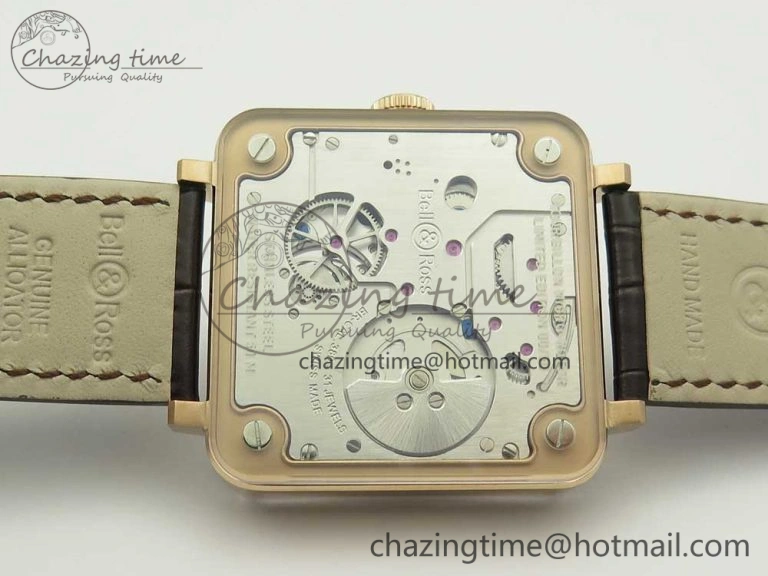 BR-X2 Sapphire Tourbillon RG BBR Best Edition Steel Dial on Brown Leather Strap V2