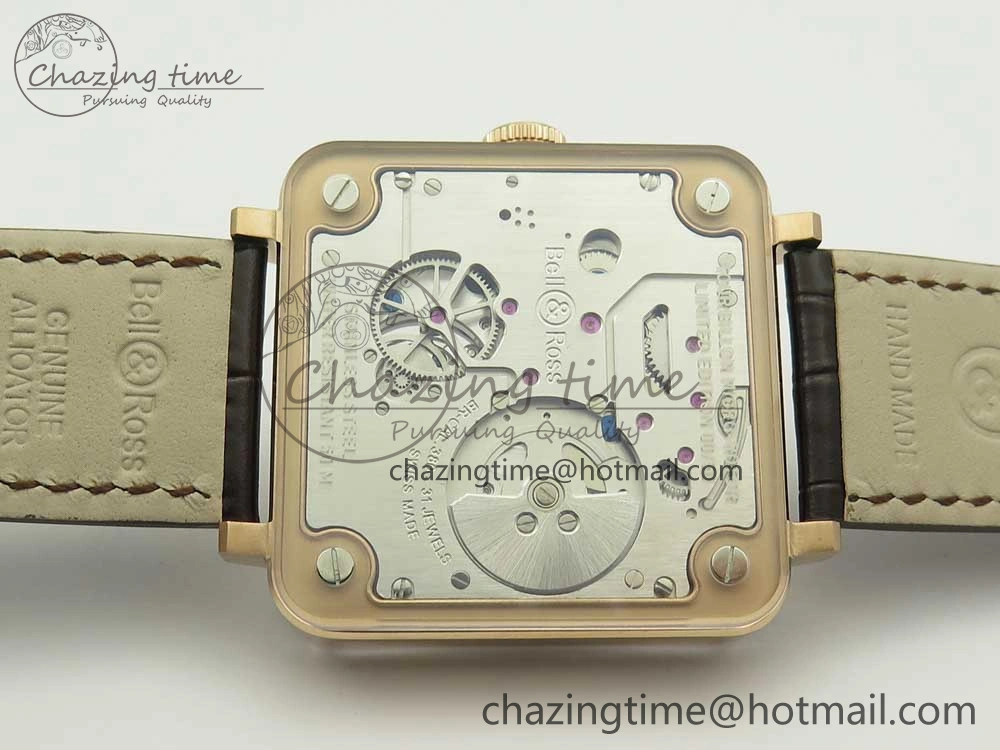 BR-X2 Sapphire Tourbillon RG BBR Best Edition Steel Dial on Brown Leather Strap V2
