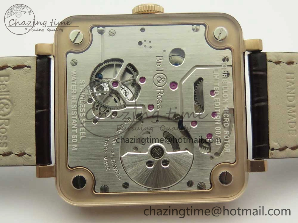 BR-X2 Sapphire Tourbillon RG BBR Best Edition Steel Dial on Brown Leather Strap V2