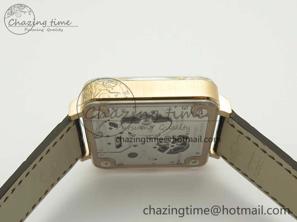 BR-X2 Sapphire Tourbillon RG BBR Best Edition Steel Dial on Brown Leather Strap V2
