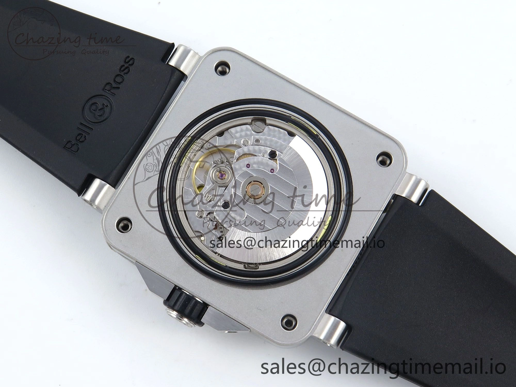 BR03-92 Diver BRF 1:1 Best Edition Black Dial on Black Rubber Strap A2824