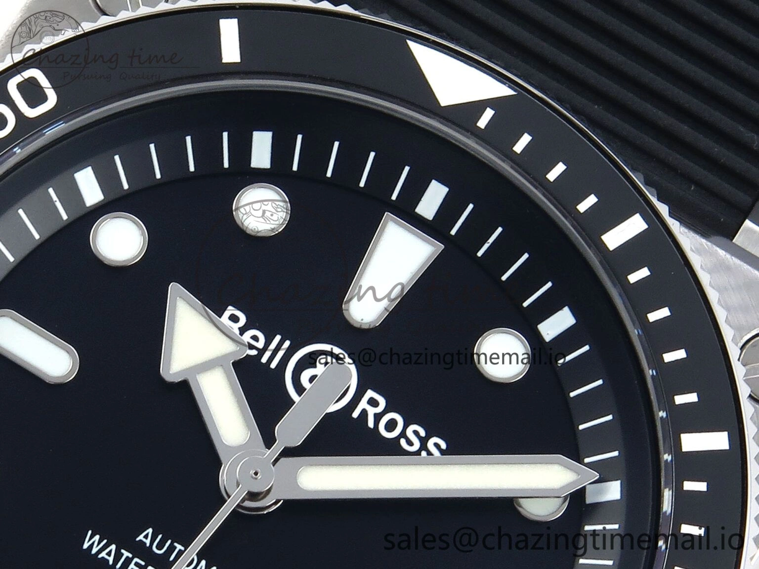 BR03-92 Diver BRF 1:1 Best Edition Black Dial on Black Rubber Strap A2824