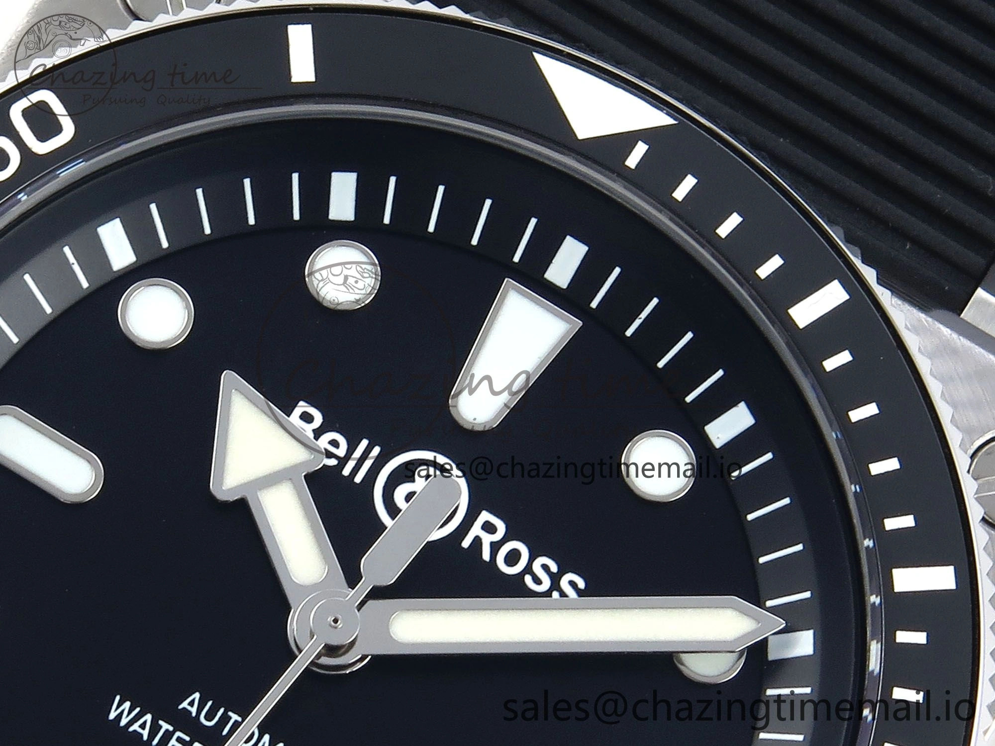 BR03-92 Diver BRF 1:1 Best Edition Black Dial on Black Rubber Strap A2824