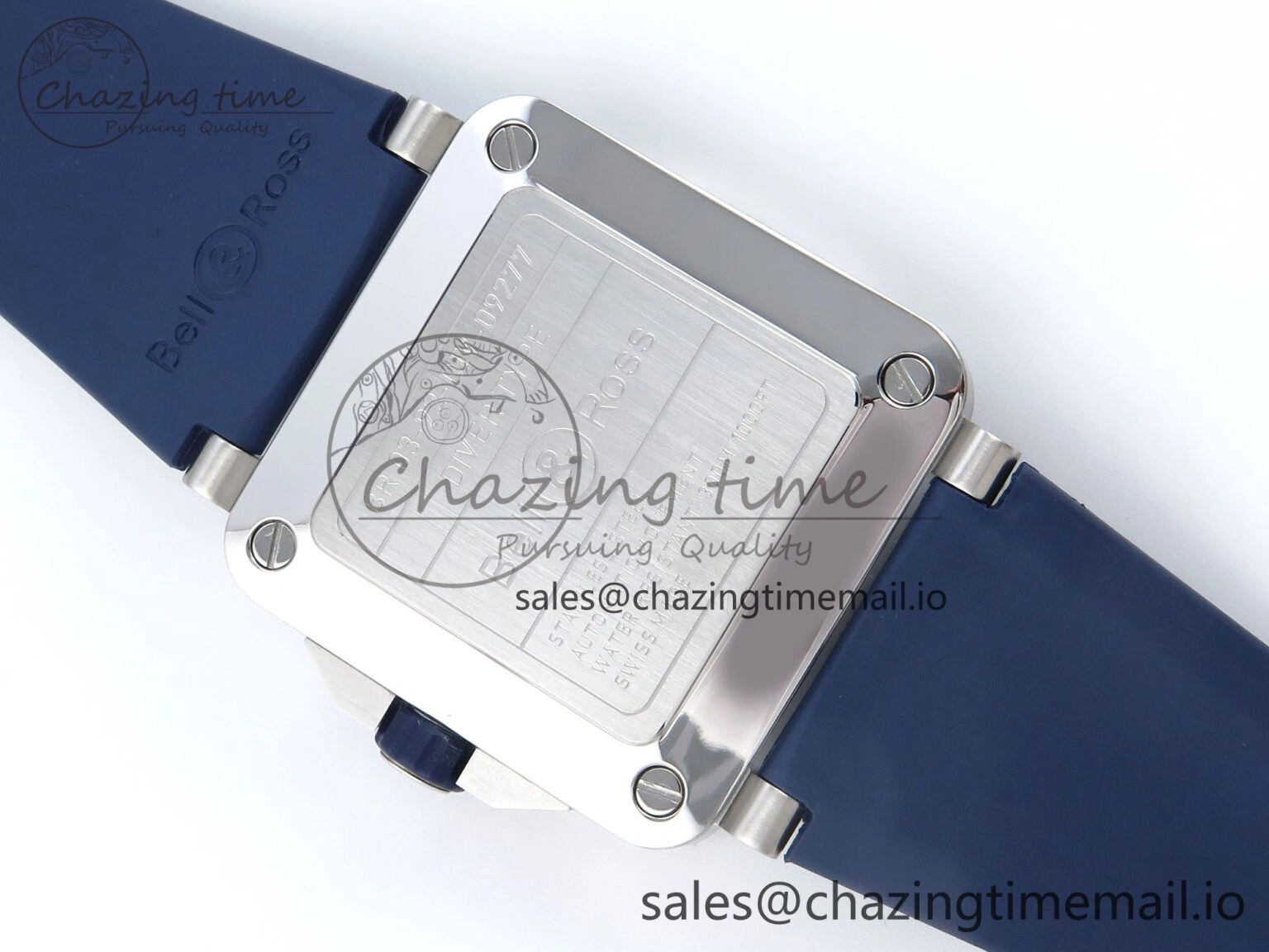 BR03-92 Diver BRF 1:1 Best Edition Blue Dial on Blue Rubber Strap A2824