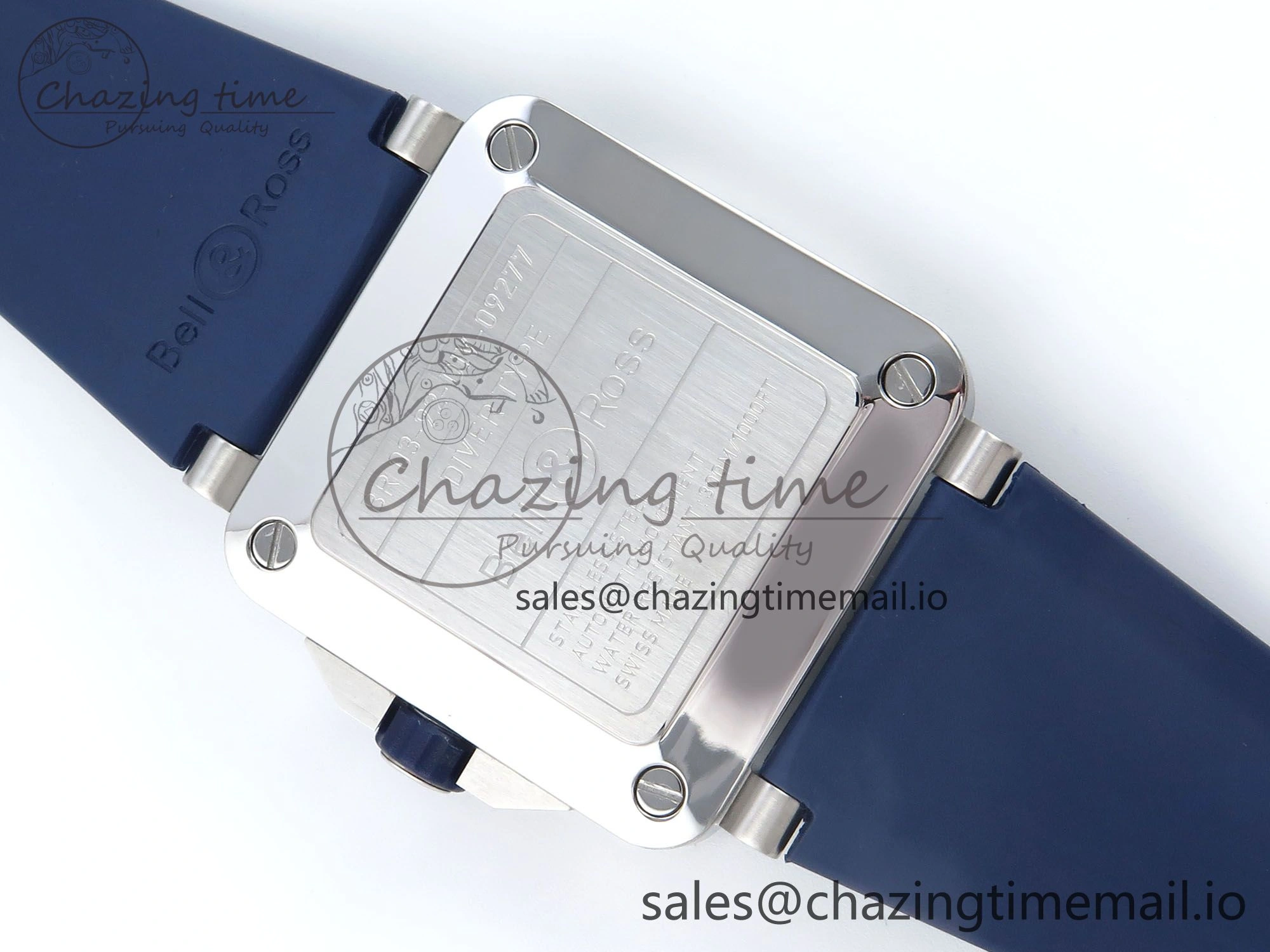 BR03-92 Diver BRF 1:1 Best Edition Blue Dial on Blue Rubber Strap A2824