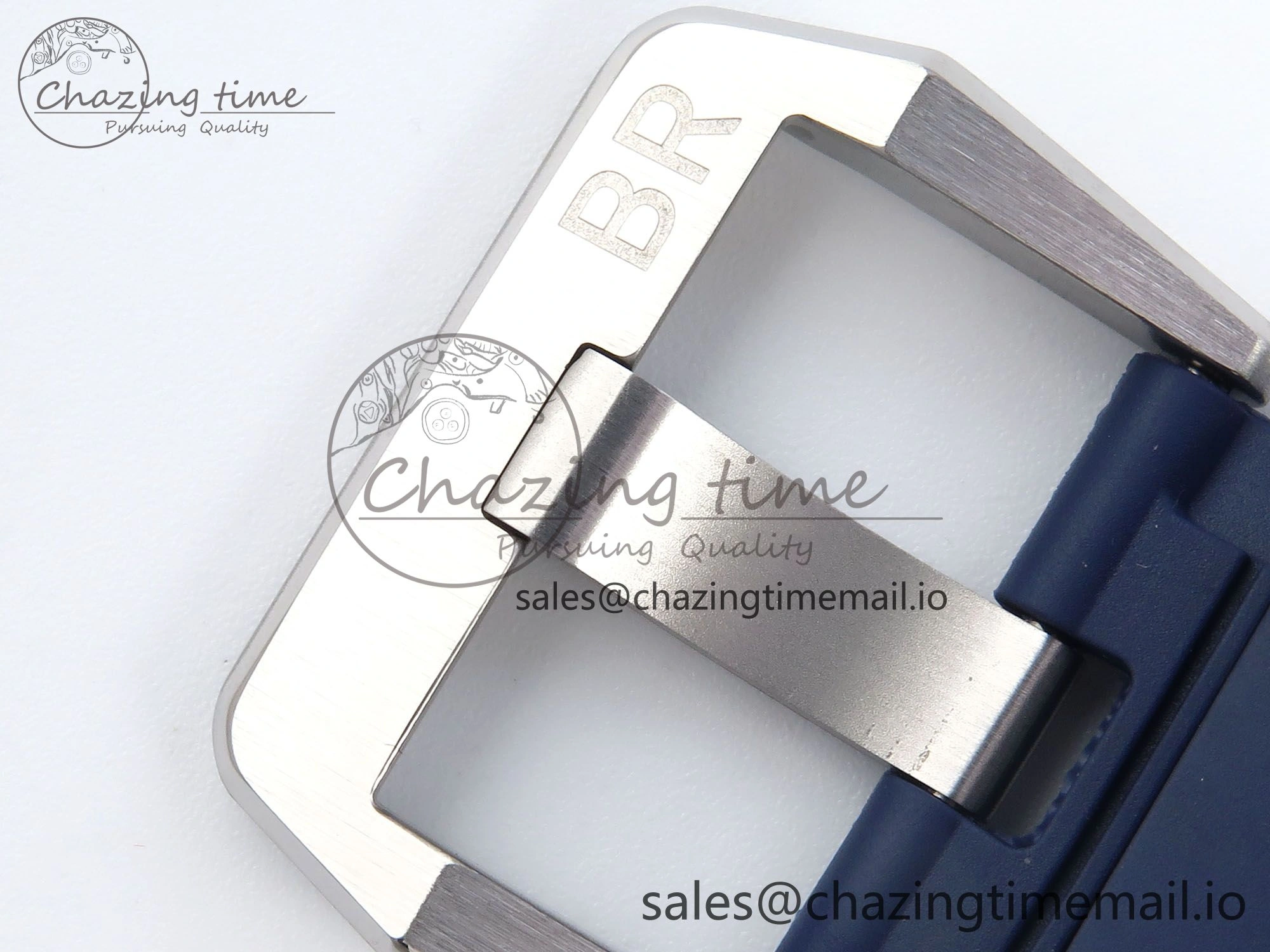 BR03-92 Diver BRF 1:1 Best Edition Blue Dial on Blue Rubber Strap A2824
