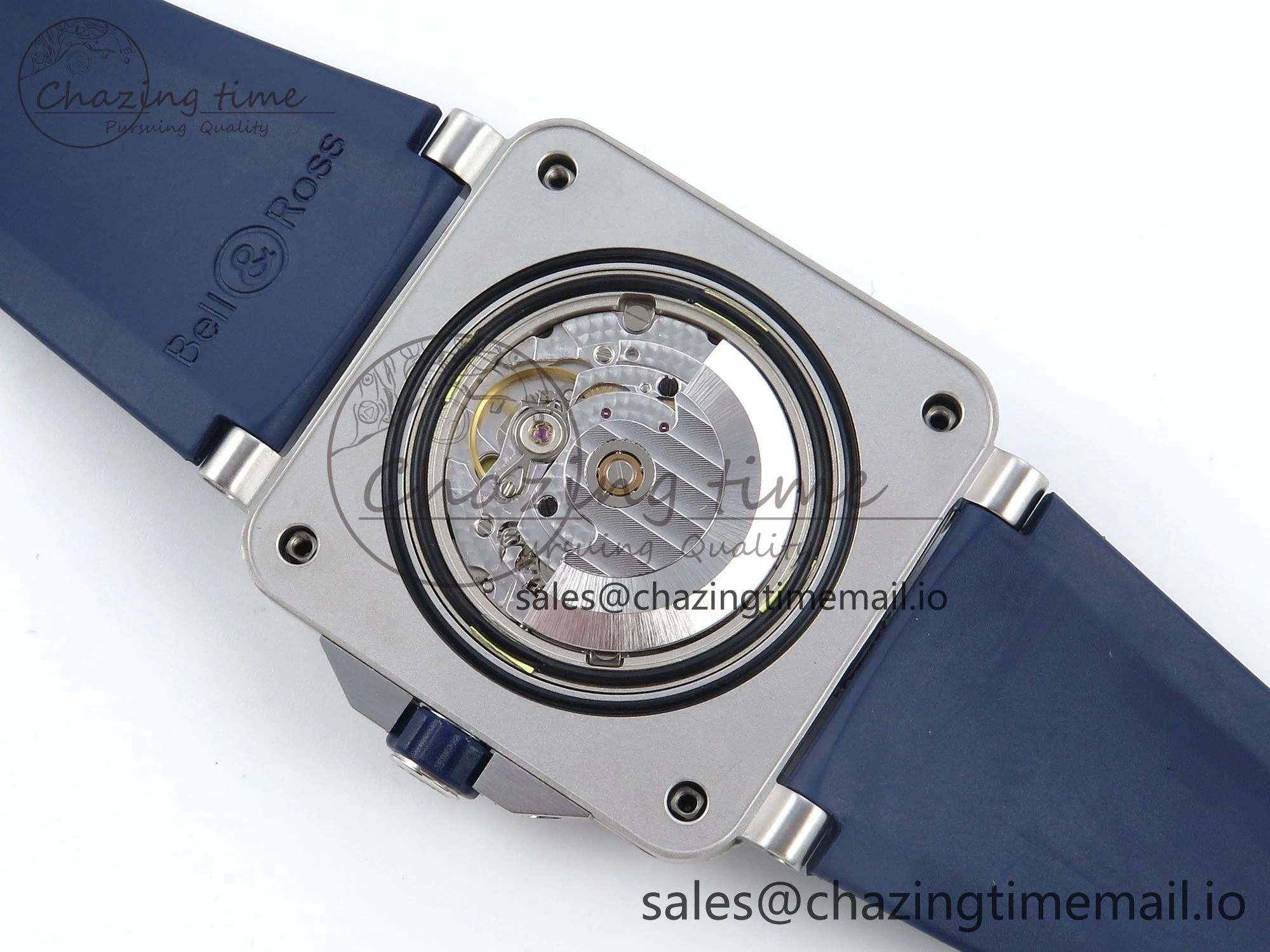BR03-92 Diver BRF 1:1 Best Edition Blue Dial on Blue Rubber Strap A2824