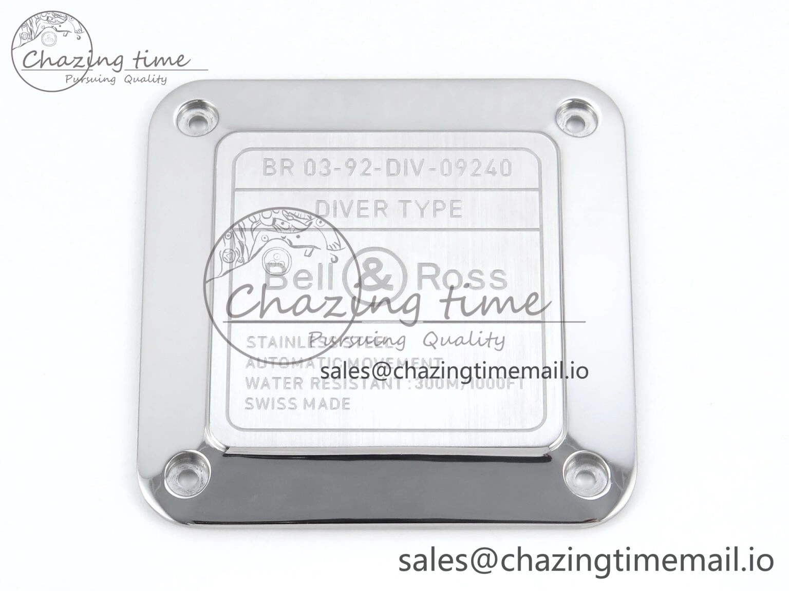 BR03-92 Diver BRF 1:1 Best Edition White Dial on Black Rubber Strap A2824