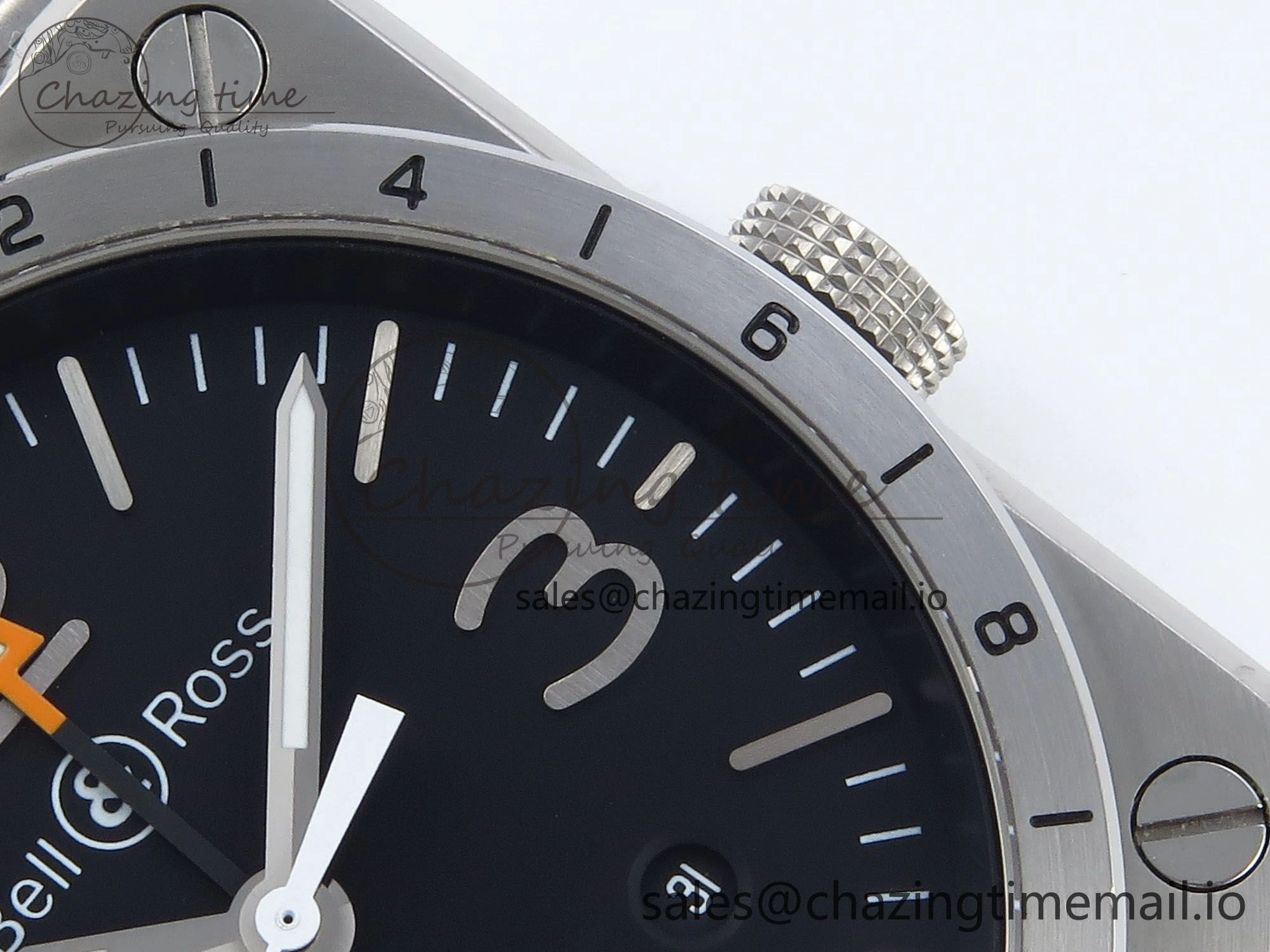 BR03-93 GMT BRF 1:1 Best Edition Black Dial on Black Leather Strap A2824