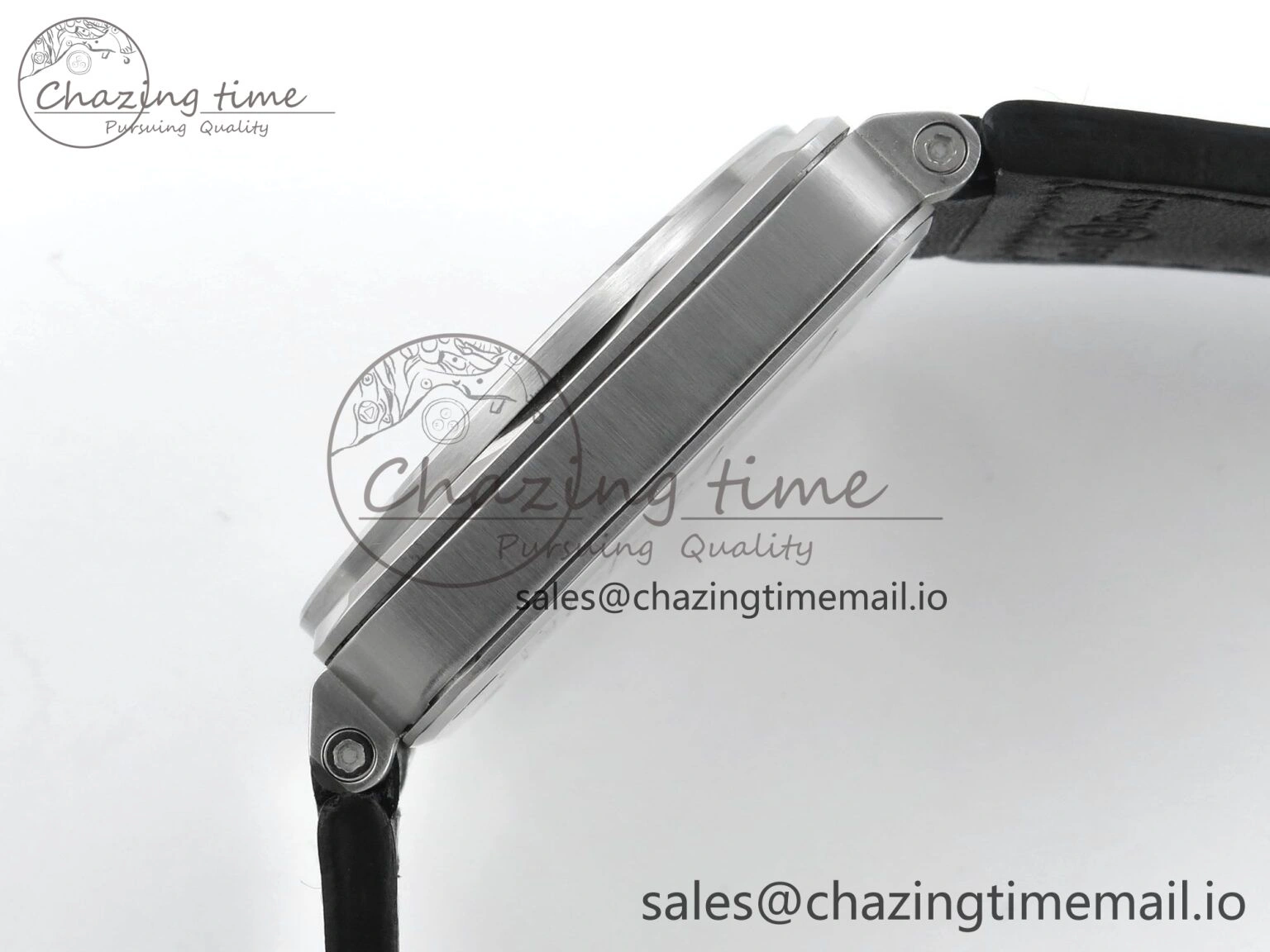 BR03-93 GMT BRF 1:1 Best Edition Black Dial on Black Leather Strap A2824