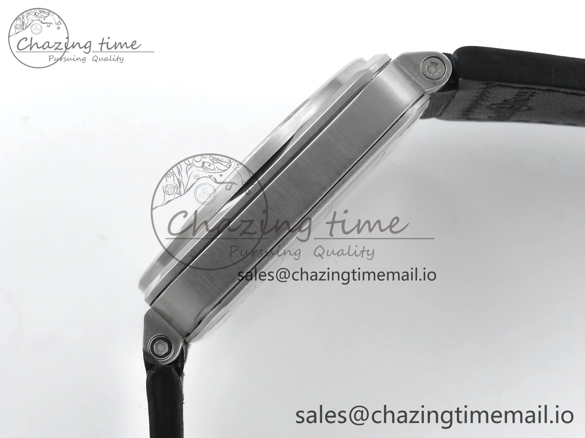 BR03-93 GMT BRF 1:1 Best Edition Black Dial on Black Leather Strap A2824