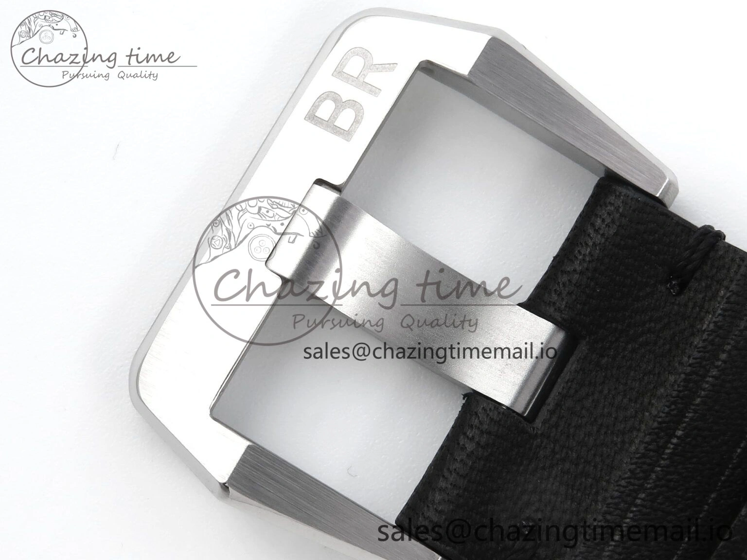 BR03-93 GMT BRF 1:1 Best Edition Black Dial on Black Leather Strap A2824