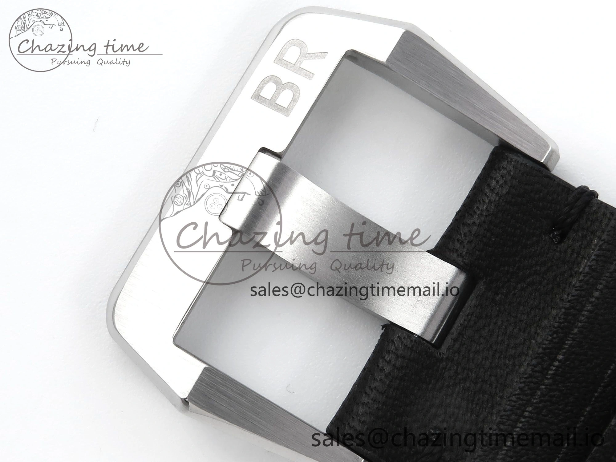 BR03-93 GMT BRF 1:1 Best Edition Black Dial on Black Leather Strap A2824