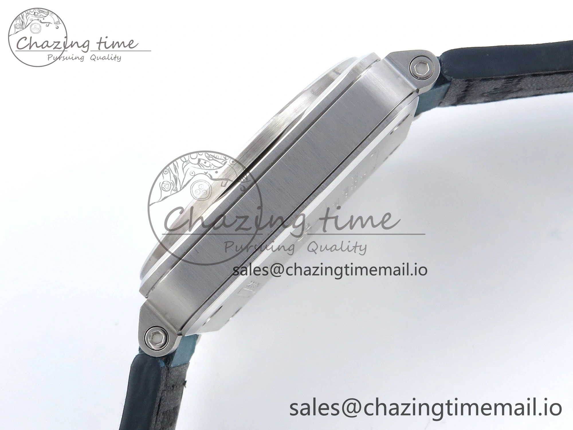 BR03-93 GMT BRF 1:1 Best Edition Blue Dial on Blue Leather Strap A2824