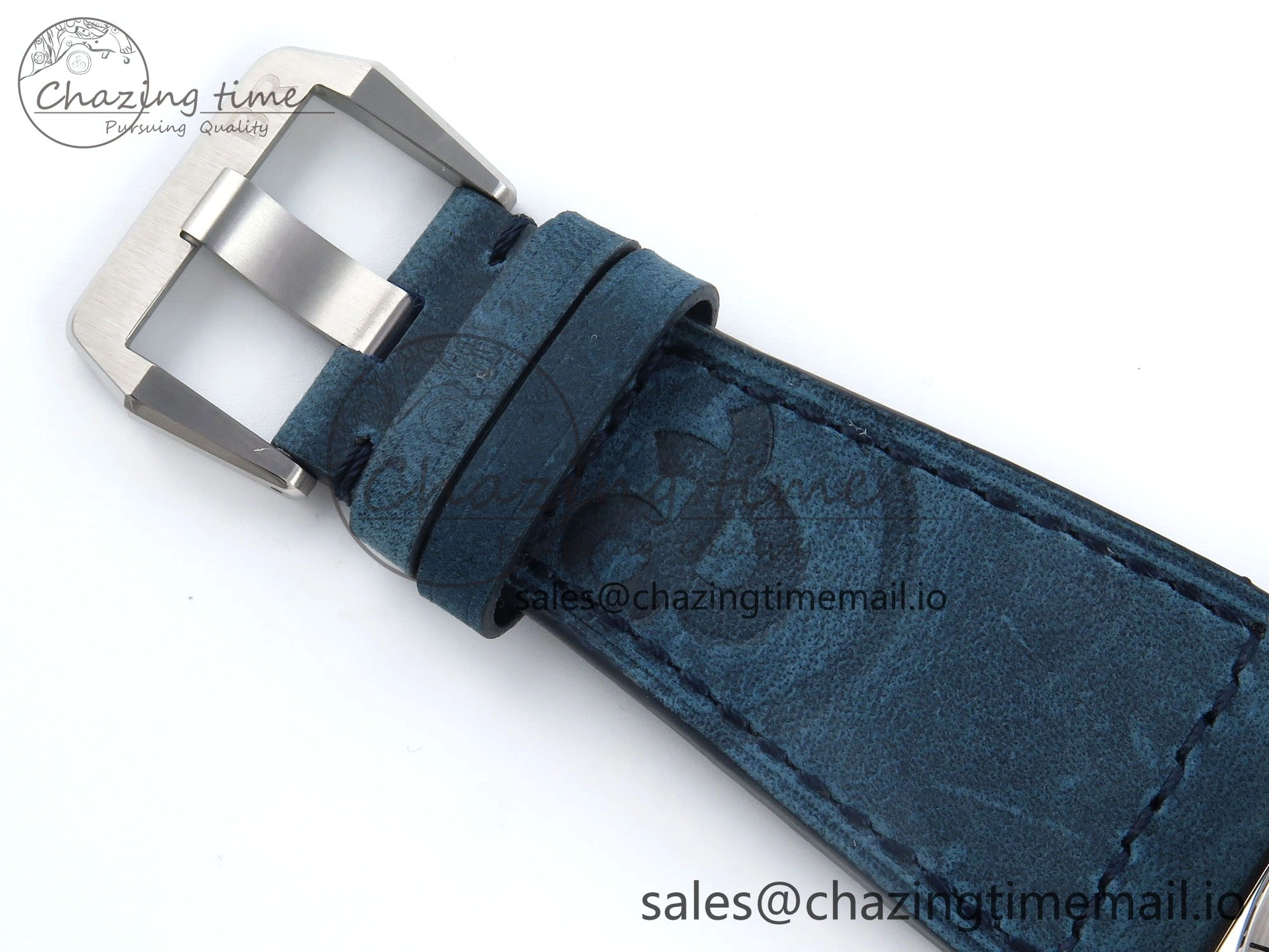 BR03-93 GMT BRF 1:1 Best Edition Blue Dial on Blue Leather Strap A2824