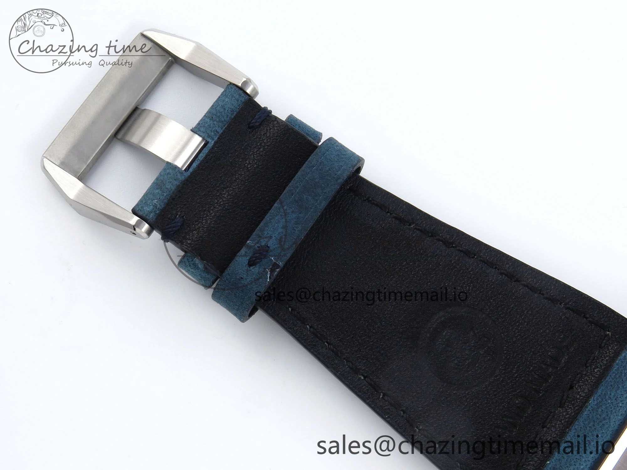 BR03-93 GMT BRF 1:1 Best Edition Blue Dial on Blue Leather Strap A2824
