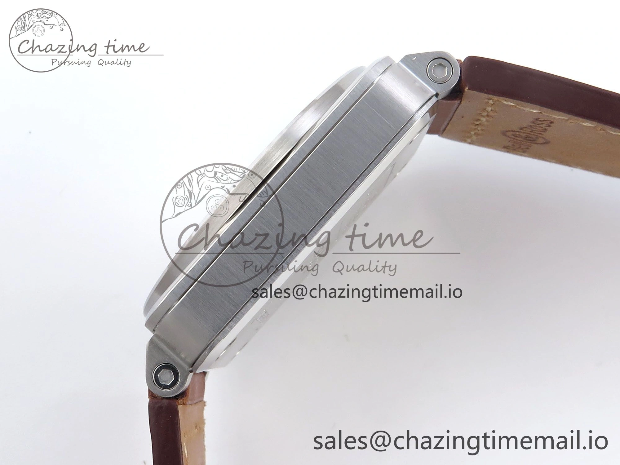 BR03-93 GMT BRF 1:1 Best Edition White Dial on Brown Leather Strap A2824