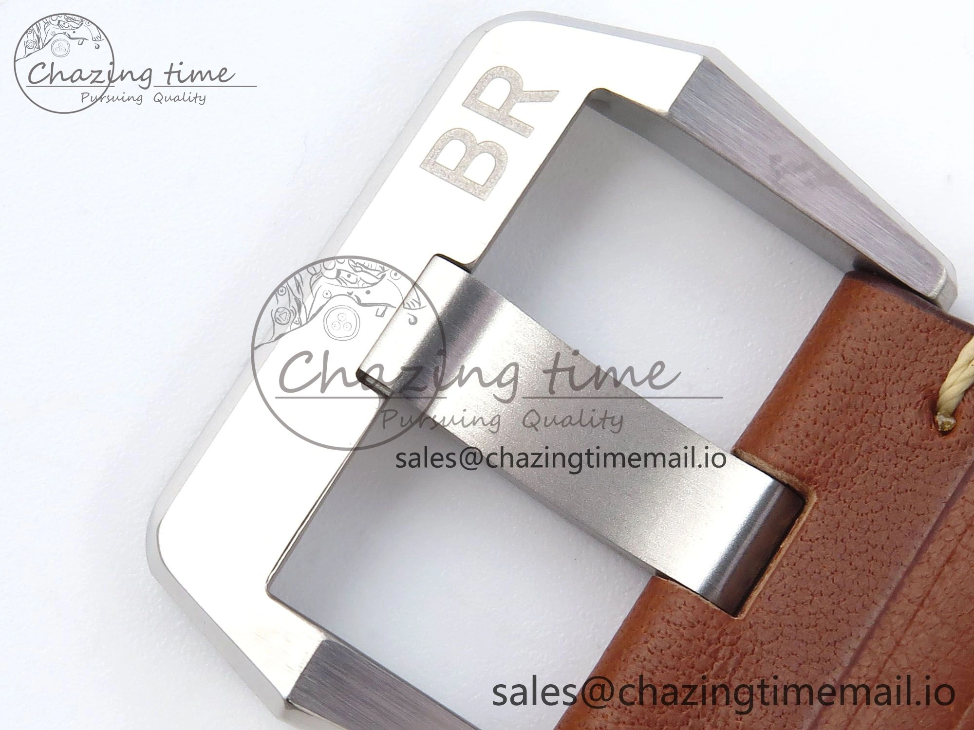 BR03-93 GMT BRF 1:1 Best Edition White Dial on Brown Leather Strap A2824