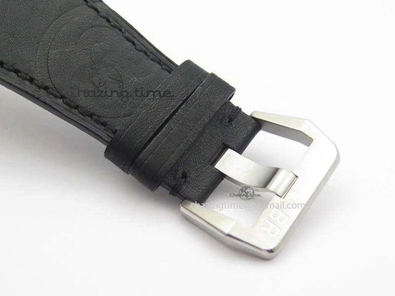 BR03-93 GMT SS 42mm Blue Dial On Rubber Strap A2836