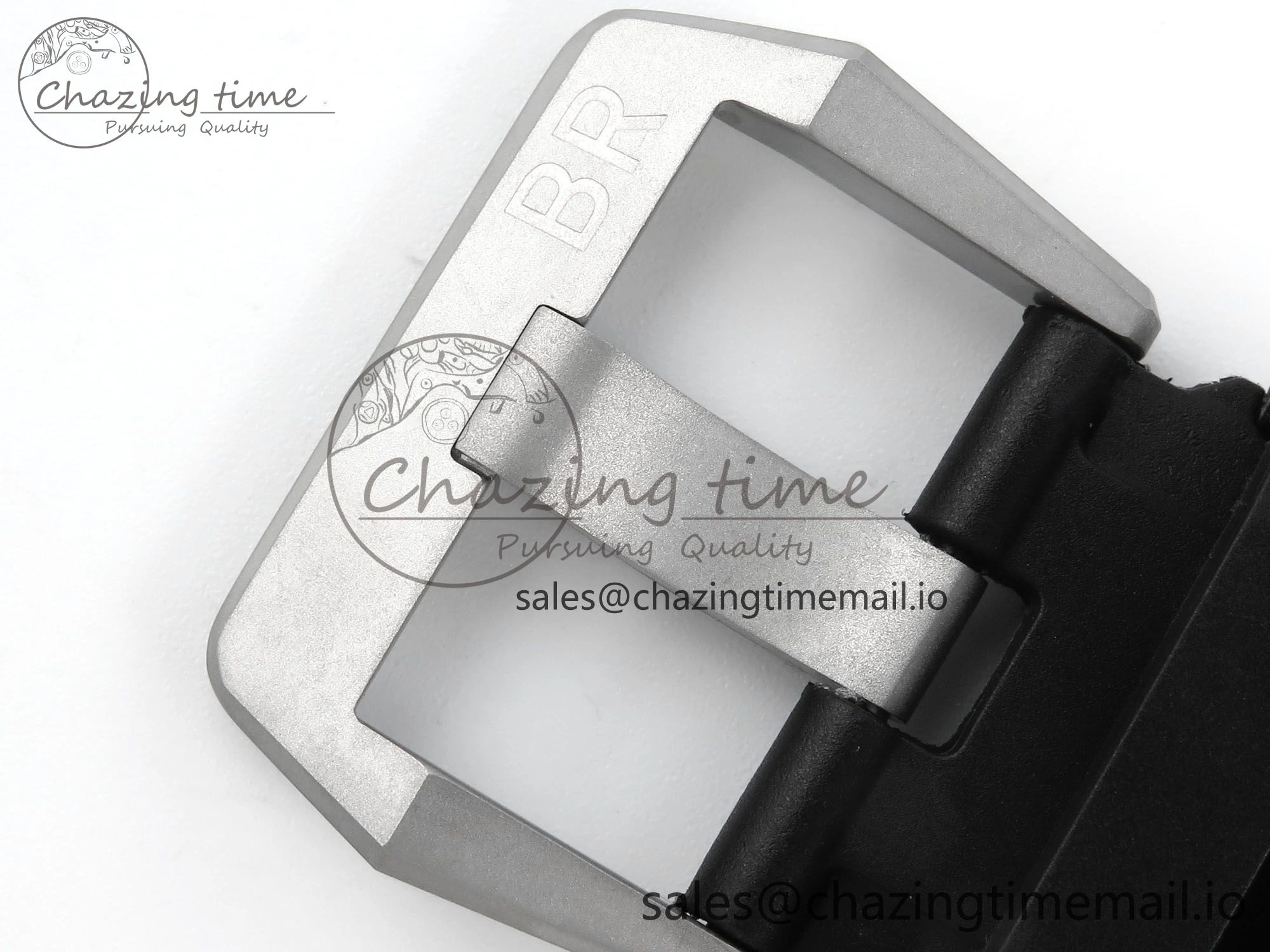 BR03-94 Instruments BRF 1:1 Best Edition Black Carbon Dial on Black Hollow Rubber Strap A2824
