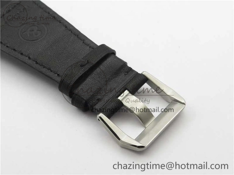 BR03-97 Automatic Power Reserve SS Black Dial on Black Leather Strap A23J (Free Nylon)