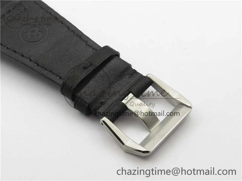 BR03-97 Automatic Power Reserve SS Black Dial on Black Leather Strap A23J (Free Nylon)