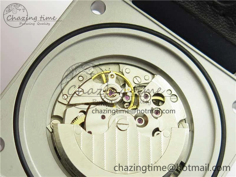 BR03-97 Automatic Power Reserve SS Blue Dial on Blue Leather Strap A23J (Free Nylon)