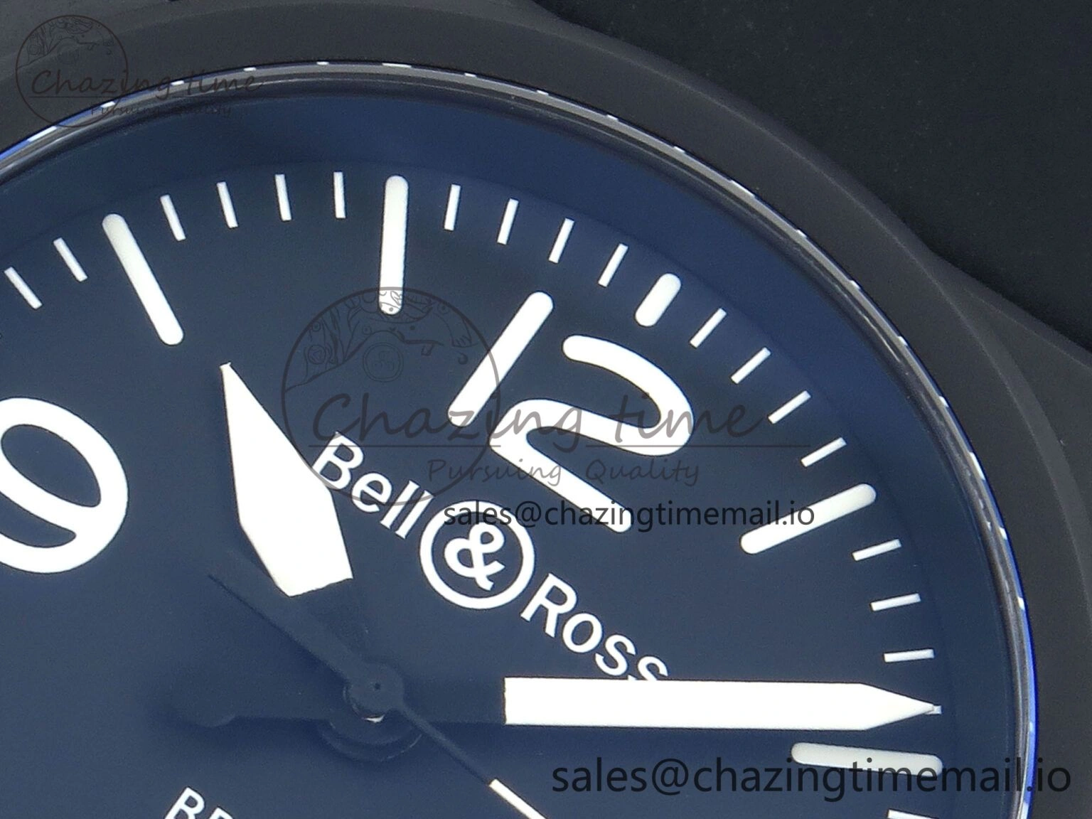 BR03-A 42MM M+F 1:1 Best Edition Black Dial on Black Rubber Strap A2892
