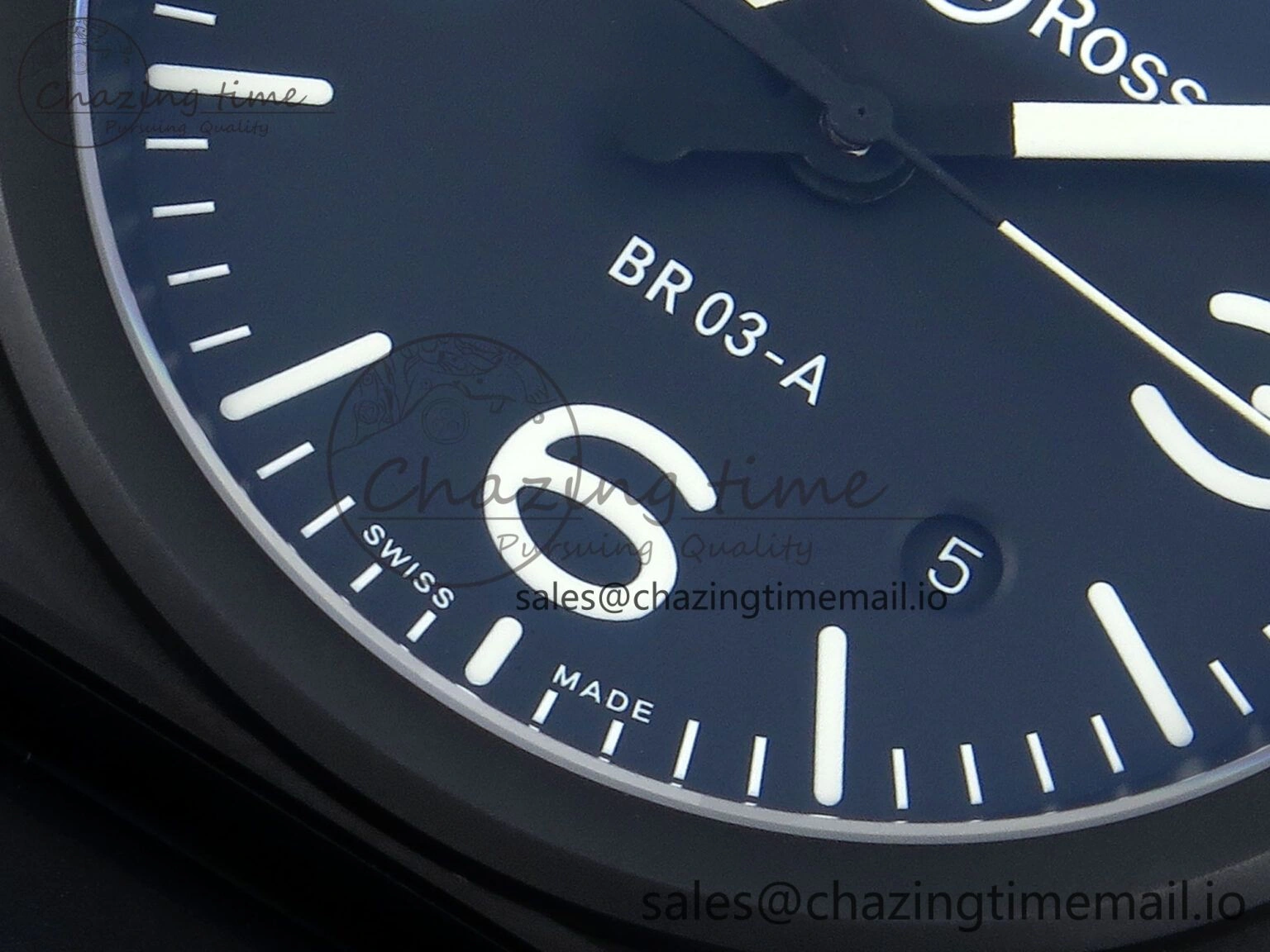 BR03-A 42MM M+F 1:1 Best Edition Black Dial on Black Rubber Strap A2892