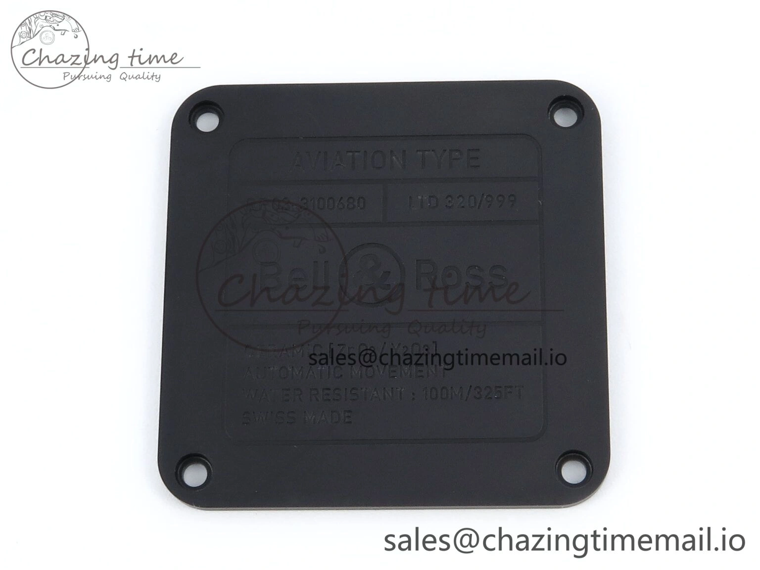 BR03-A 42MM M+F 1:1 Best Edition Black Dial on Black Rubber Strap A2892
