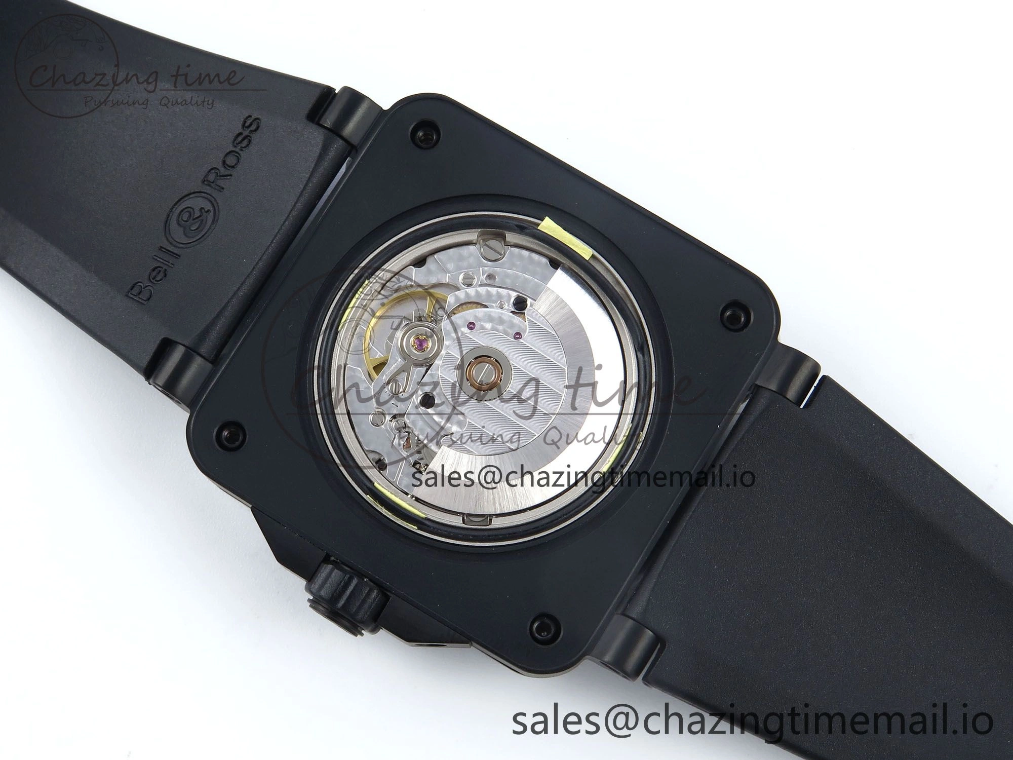 BR03 Diver BRF 1:1 Best Edition Black Dial on Black Rubber Strap A2824