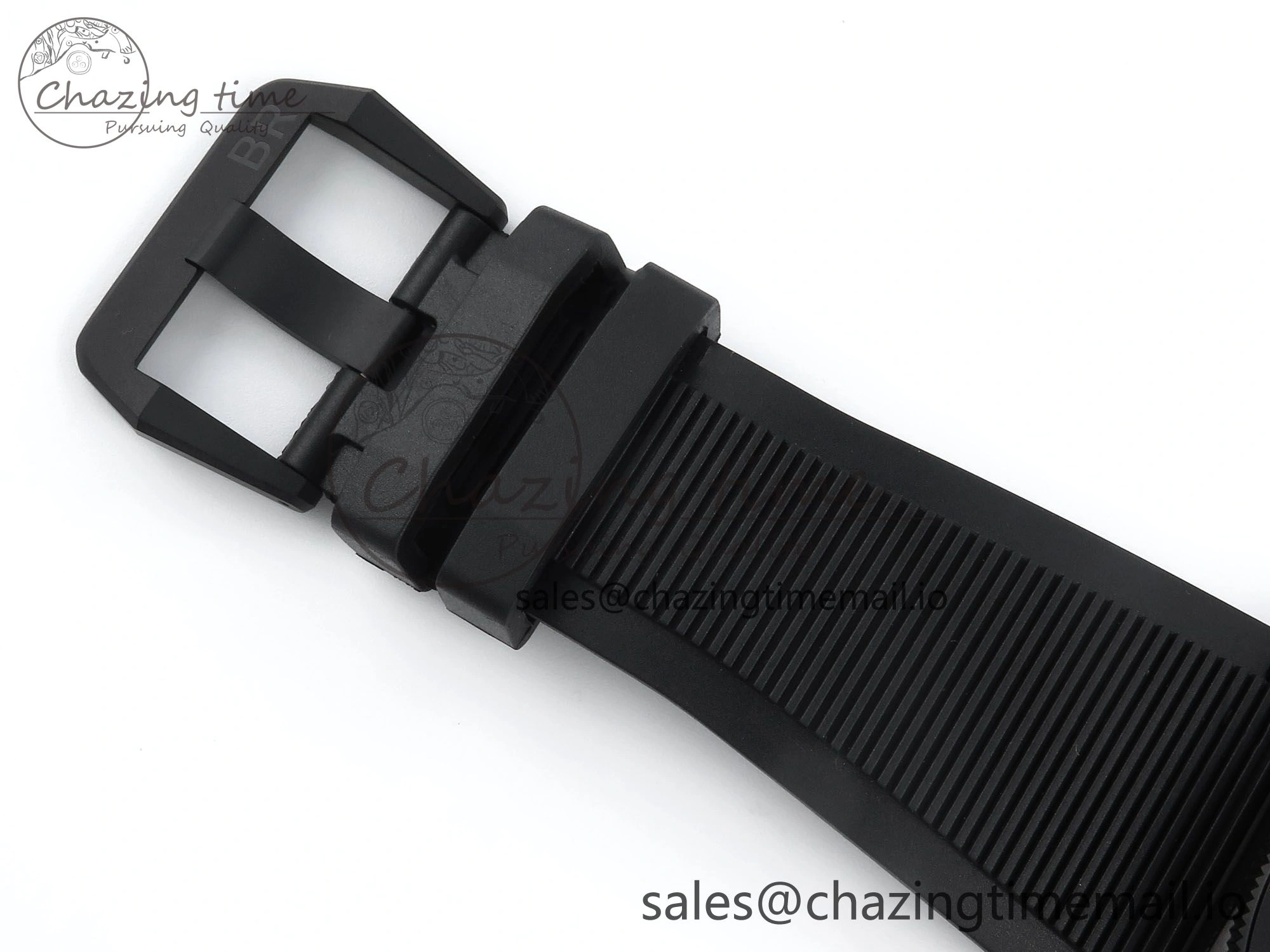 BR03 Diver BRF 1:1 Best Edition Black Dial on Black Rubber Strap A2824