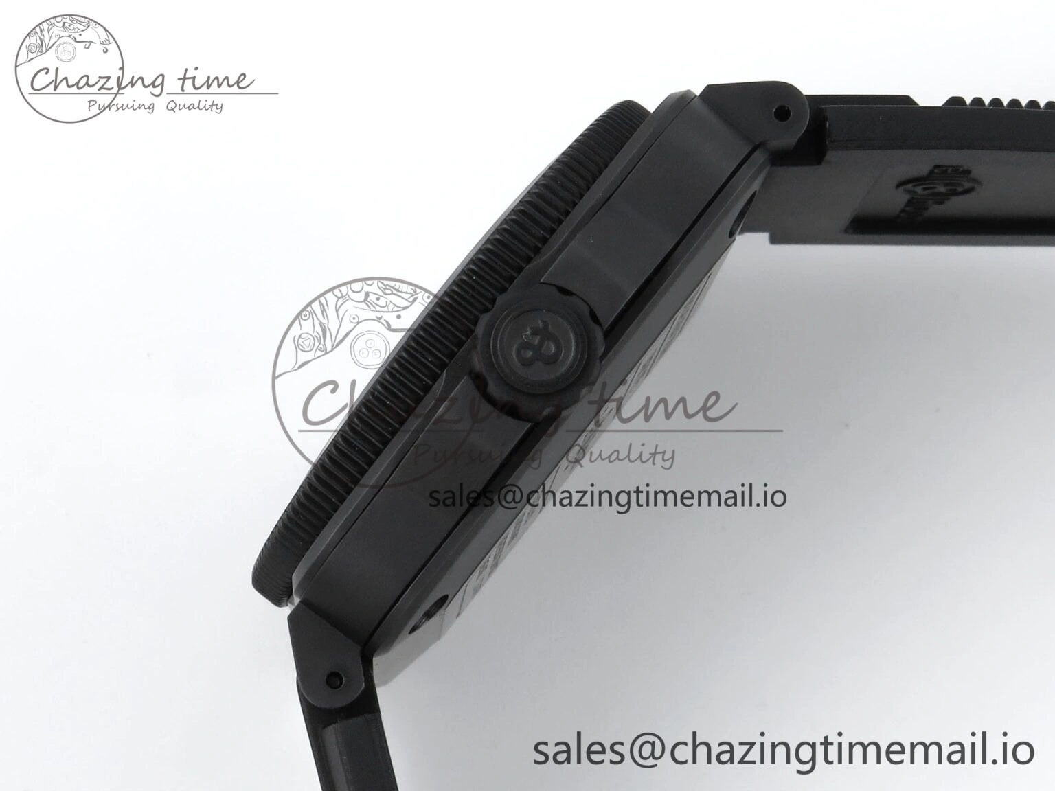 BR03 Full Lume M+F 1:1 Best Edition Blue Dial on Black Rubber Strap A2892