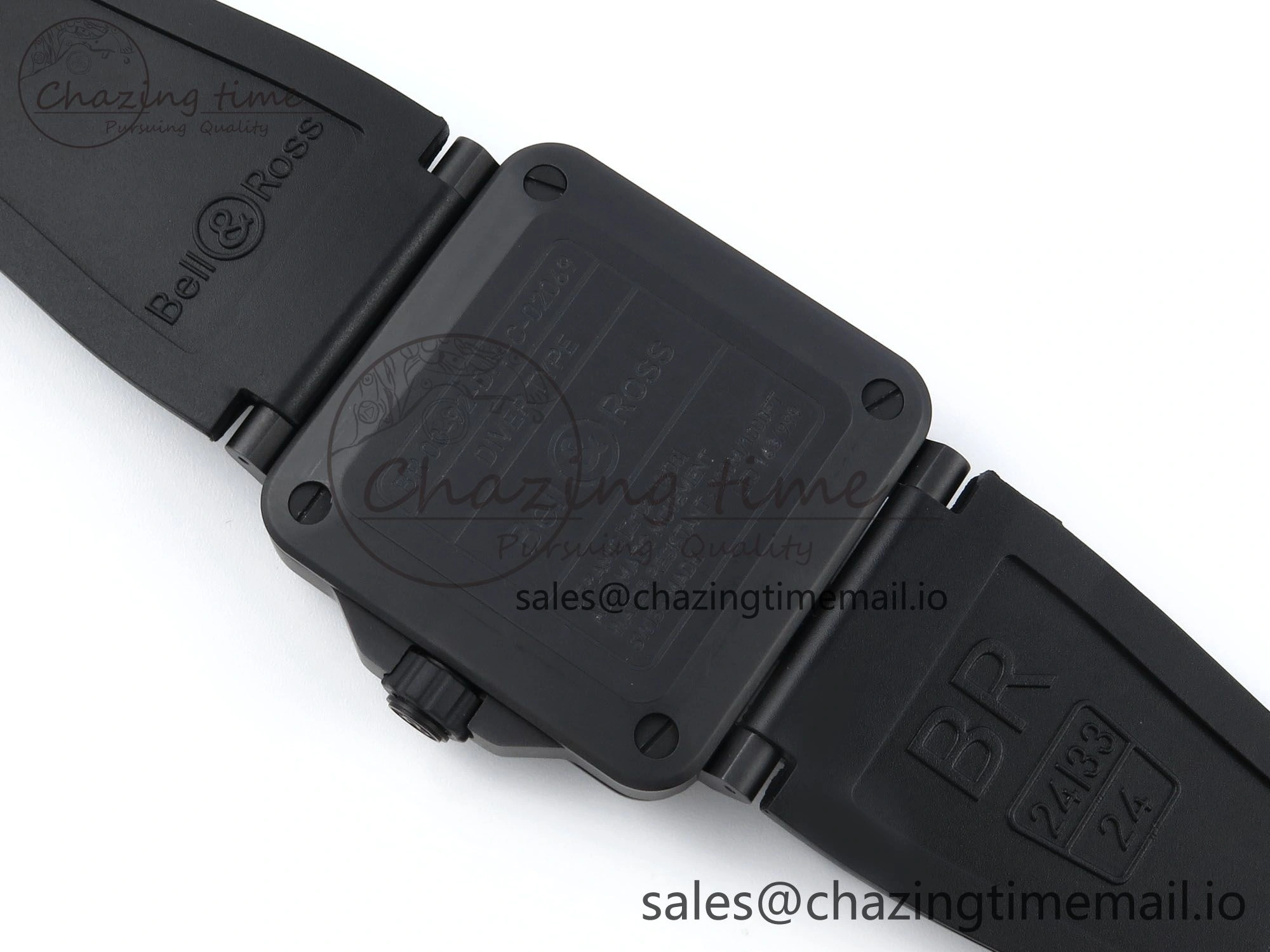 BR03 Full Lume M+F 1:1 Best Edition Blue Dial on Black Rubber Strap A2892