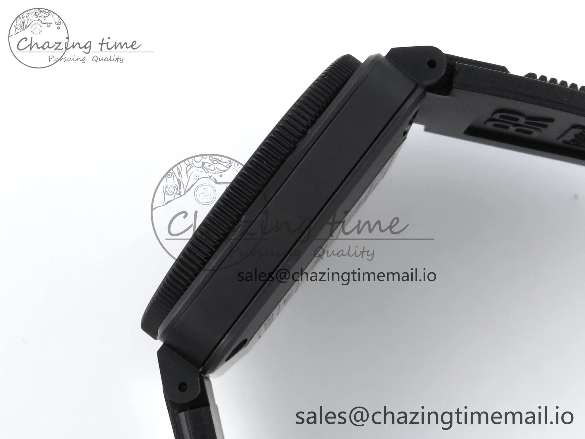 BR03 Full Lume M+F 1:1 Best Edition Green Dial on Black Rubber Strap A2892