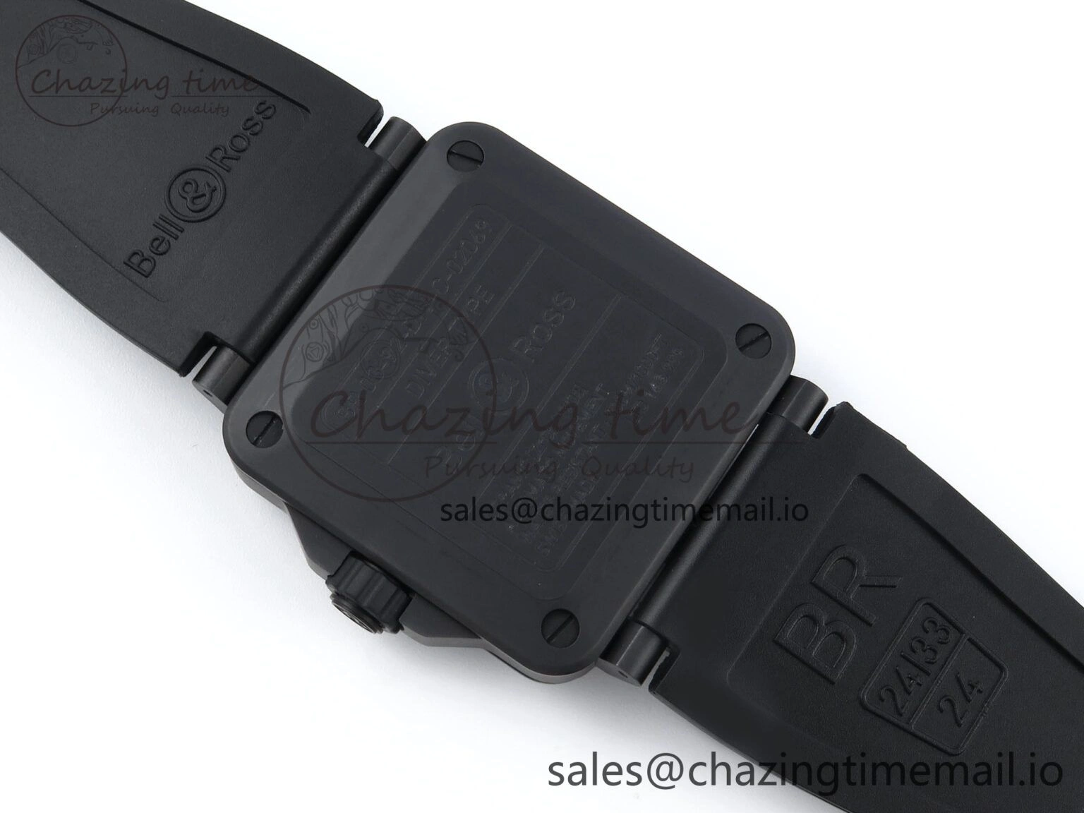 BR03 Full Lume M+F 1:1 Best Edition Green Dial on Black Rubber Strap A2892