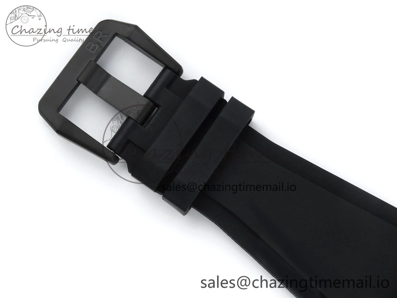 BR03 GyroCompass M+F 1:1 Best Edition Black Dial on Black Rubber Strap A2892